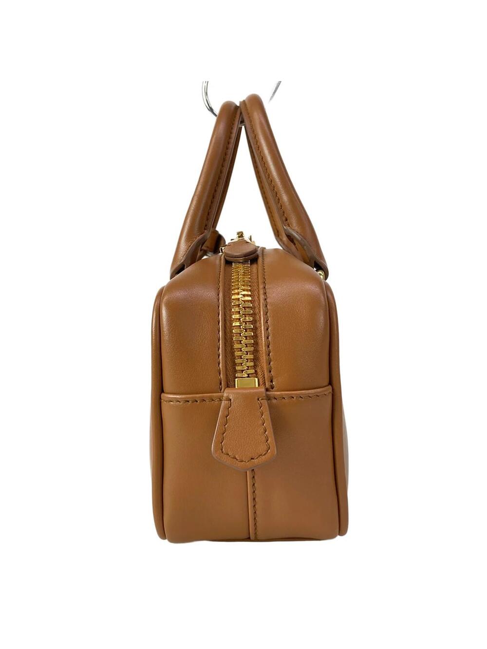 Miumiu Arkady Brown Leather Handbag #301808M21B - Picture 2 of 15